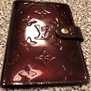 Authentic Louis Vuitton Vernis Agenda PM-Amarante